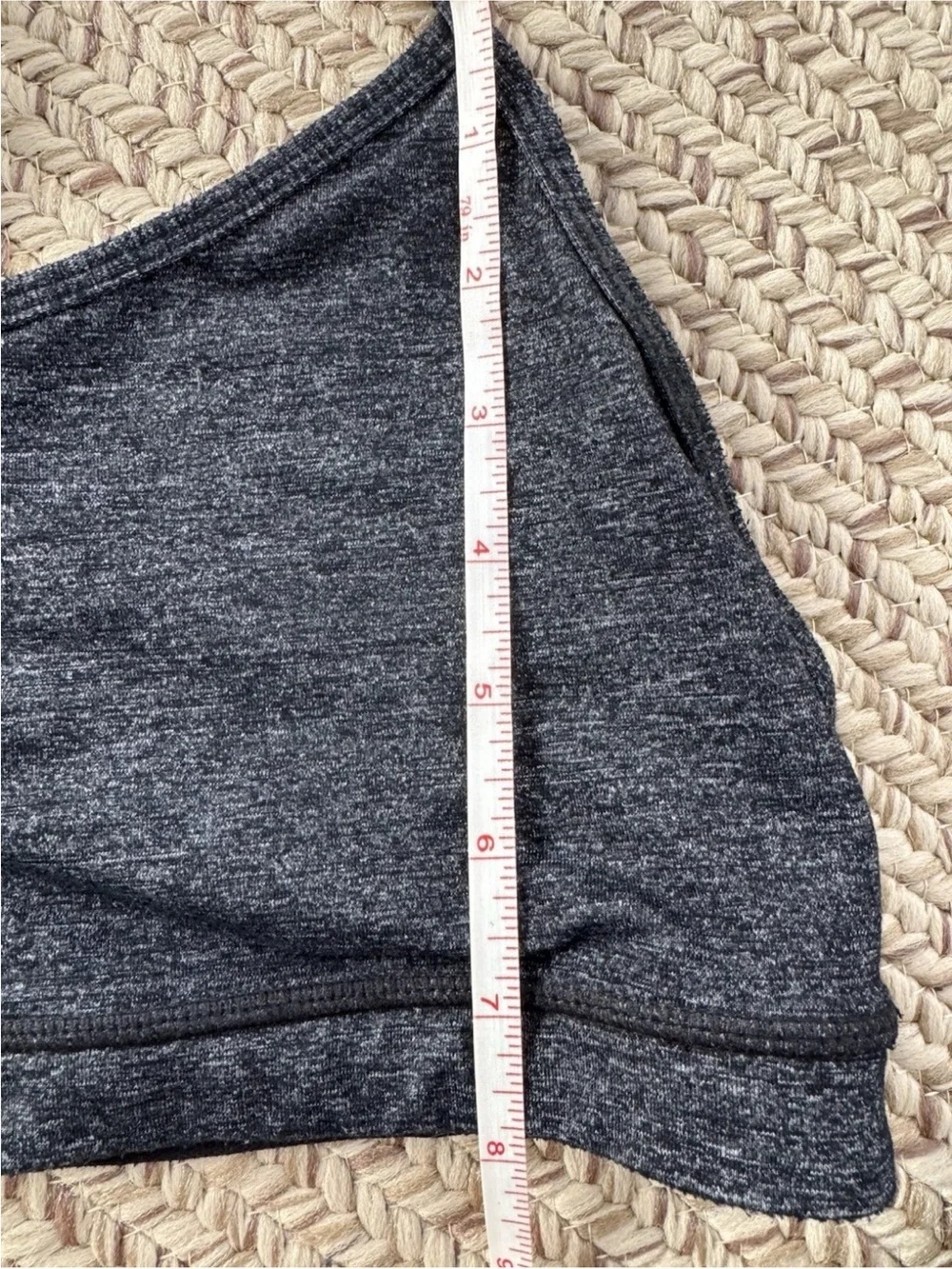 Lululemon Flow Y Bra Heathered Black Y-Back Yoga Sports Bra
